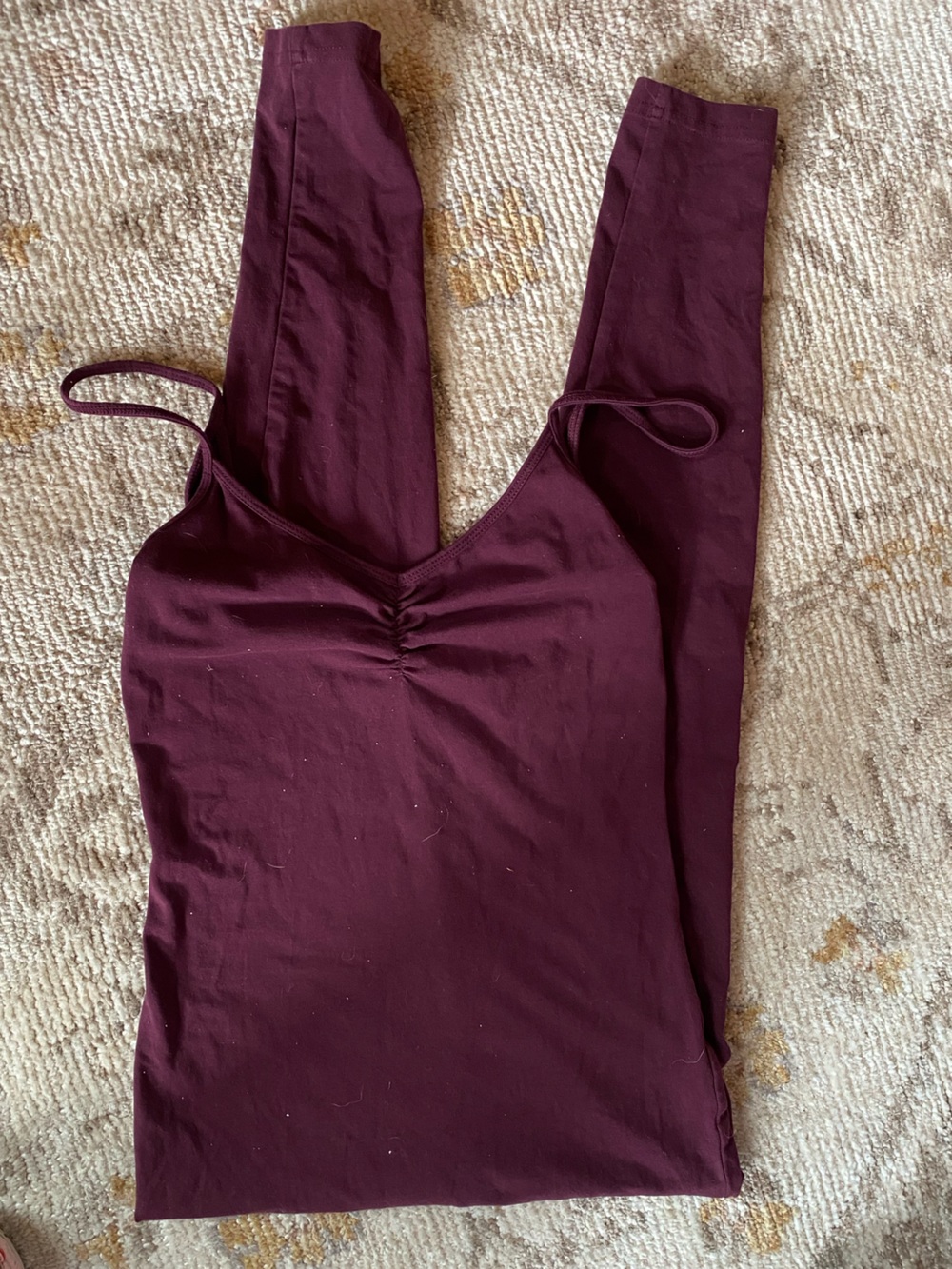 Women's Stretch Camisole bodysuitin Deep Plum